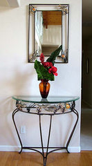 Dolphin Entry Table and Mirror Set
