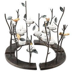 Birds Circular Candle Holder - Seven Dolphins