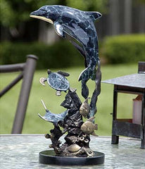 Dolphin and Friends Sculpture Art Finish