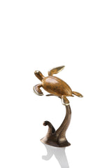 Sea Turtle Sculpture Loving Swimming Free Ocean Art