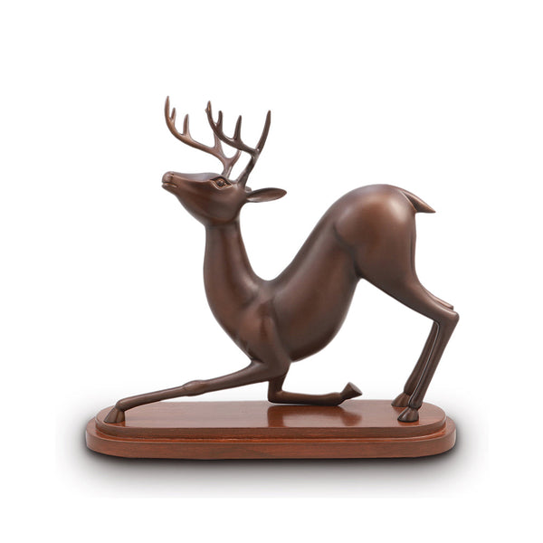 Stretching Deer Desktop Decor - Seven Dolphins