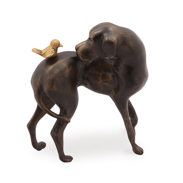 Dog and Bird Sculpture - Seven Dolphins