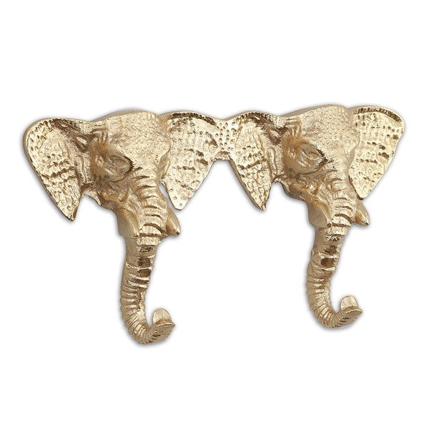 Elephant Pair Wall Hook - Seven Dolphins