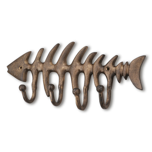 Fish Skeleton Coat Hook - Seven Dolphins