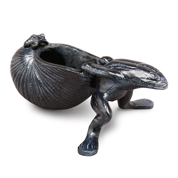 Frog and Shell Desktop Decor - Seven Dolphins