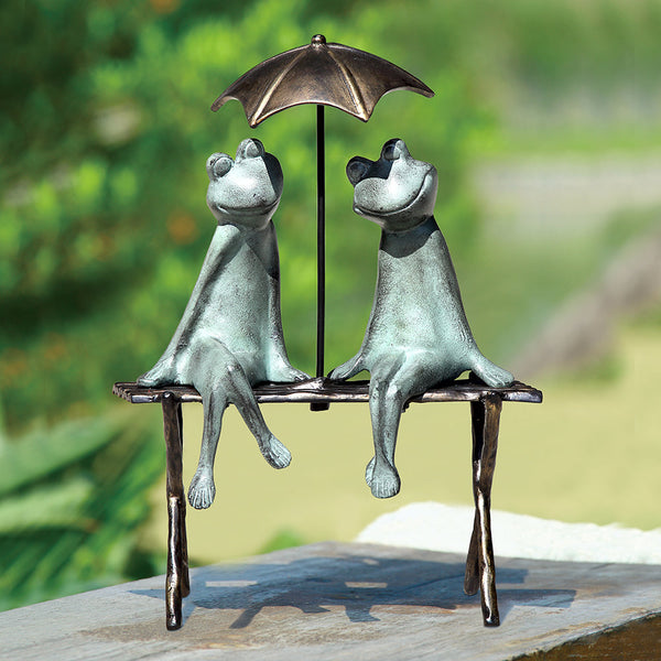Frog Lovers Garden Sculpture ( - Seven Dolphins