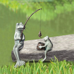 Fishing Frog Mama & Baby Garde - Seven Dolphins