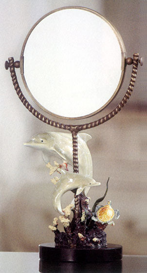 Dolphin and Sea Turtle Table Mirror Imperial