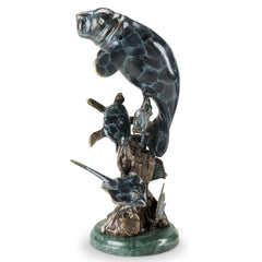 Manatee and Friends Sculpture