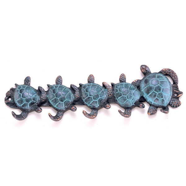 Sea Turtle Quintet Key Hook - Seven Dolphins
