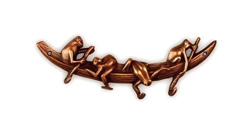 Frogs Rowing Key Hook