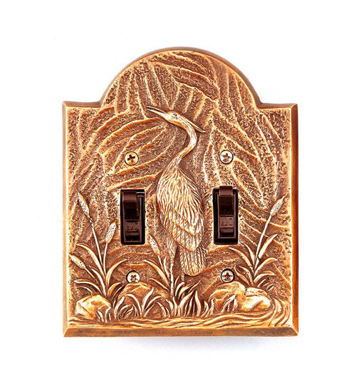 Crane Double Switch Cover - Seven Dolphins