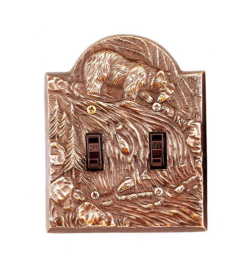 Bear Double Switch Cover - Seven Dolphins