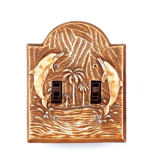 Dolphin Double Switch Cover Duo