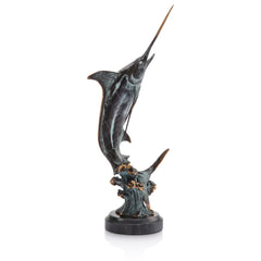 Marlin Sculpture Majestic Fighting