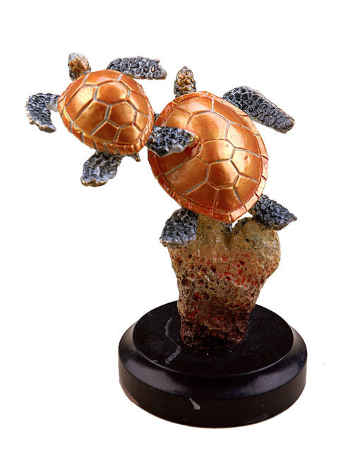 Sea Turtle Duo Sculpture Small