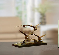 Seagulls Ocean Freedom Sculpture