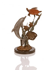 Dolphin and Sea Creatures Sculpture Hawaii Harmony