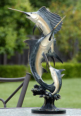 Marlin and Sailfish Imperial Slam Sculpture