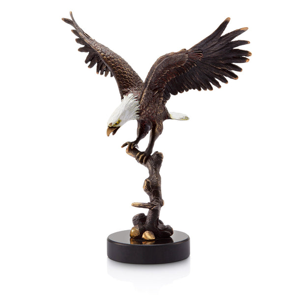 Eagle Sculpture on Branch
