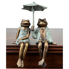 Frog Sophisticated Couple Shelf Sitter
