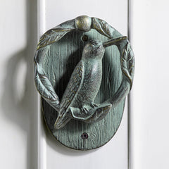 Hummingbird and Branch Doorknocker
