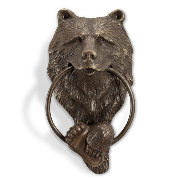 Bear Head Brass Doorknocker