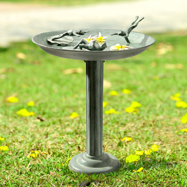Frog Diver Trio Birdbath Birdfeeder
