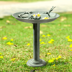 Frog Diver Trio Birdbath Birdfeeder