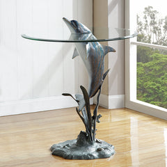 Dolphin Surfacing End Table