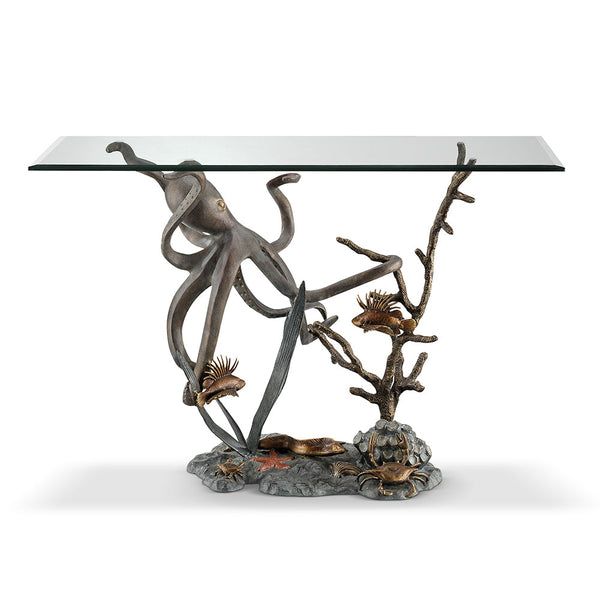 Octopus and Sea Life Console Table