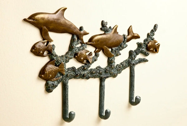 Dolphin Coat Hook - Seven Dolphins