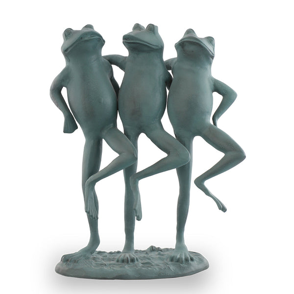 Frog Trio Dancing Sculpture