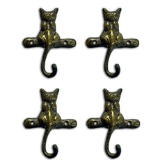 Cat Single Hook Set of 4