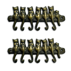 Seven Cat Key Hook S/2 (BZ1300) - Seven Dolphins