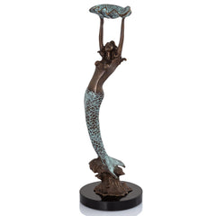 Mermaid with Tray Sculpture