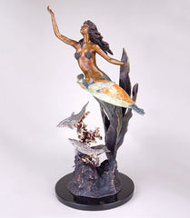 Mermaid and Sea World Sculpture Large