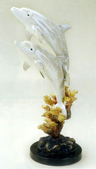 Dolphins on Marble Base Loving Couple