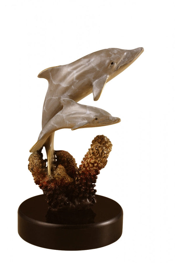 Dolphin Sculpture Mother and Baby