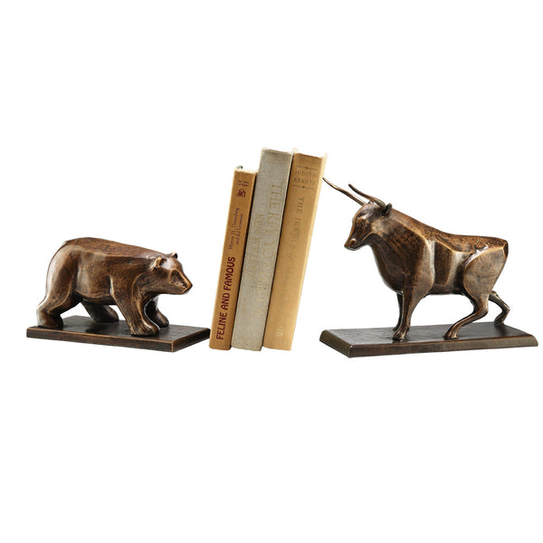 Bull and Bear Bookends Pair