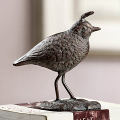 California Quail Dust Bather Sculpture