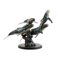 Humpback Whale Quartet Sculpture