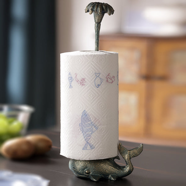 Whale Spouting Paper Towel Holder