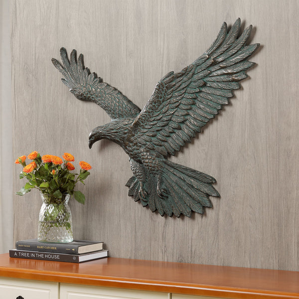 Eagle Wall Plaque Flying