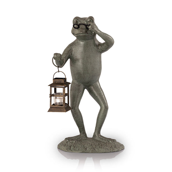 Frog Professor Garden Lantern