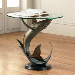Humpback Whale End Table - Seven Dolphins