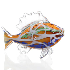 Tropical Fish Sculpture Art Glass Spotted