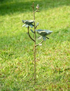 Bird and Flower Birdbath Bird Feeder