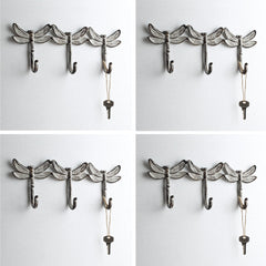 Dragonfly Trio Key Hooks Pack of 4
