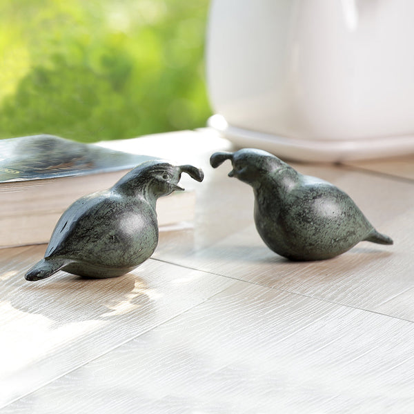 Quail Minimals Set of 2 Sculpture